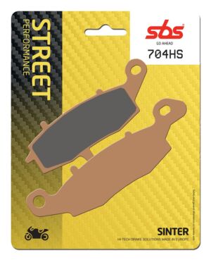 Plaquettes de frein Kawasaki ER-6F ABS Street Sinter - Métal fritté avant - SBS 704 (HS)