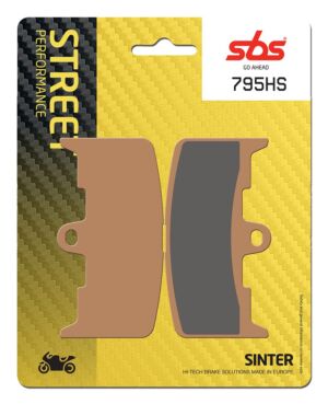 Plaquettes de frein Buell XB12R Firebolt 1200 XB1 Street Sinter - Métal fritté avant - SBS 795 (HS)