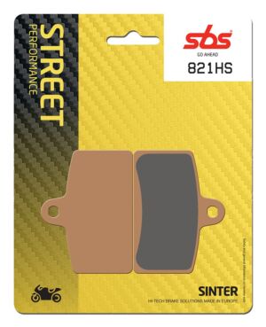 Plaquettes de frein Aprilia RS4 125 Street Sinter - Métal fritté avant - SBS 821(HS)
