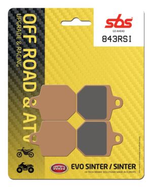 Plaquettes de frein Honda HM HM CRM125 X Supermotard Off Road Racing Sinter - Métal Fritté - SBS 843RSI