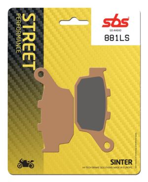 Plaquettes de frein Honda CB 750 Hornet Street Sinter - Métal fritté arrière - SBS 881LS