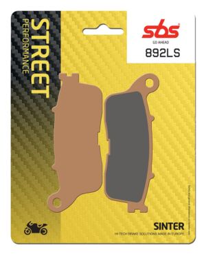 Plaquettes de frein Honda VFR1200 FD ABS DTC SC63C Street Sinter - Métal fritté arrière - SBS 892LS