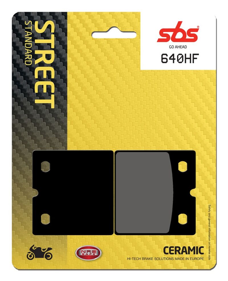 Plaquettes de frein BMW K100 LT 100 Street organique - SBS 640HF