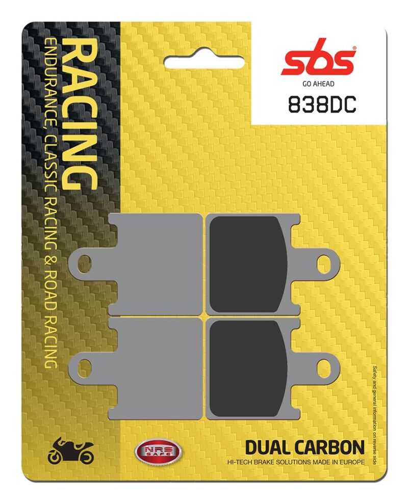 Plaquettes de frein Kawasaki GTR1400 8F ZGT40A Dual Carbon compétition - SBS 838DC