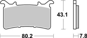 Plaquettes de frein BMW M1000 RR 2021-2023 SBS