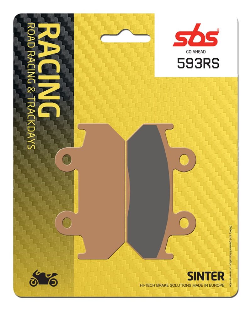 Plaquettes de frein Honda CB450 S 27PS G PC17 Road racing métal sintérisé - SBS 593RS