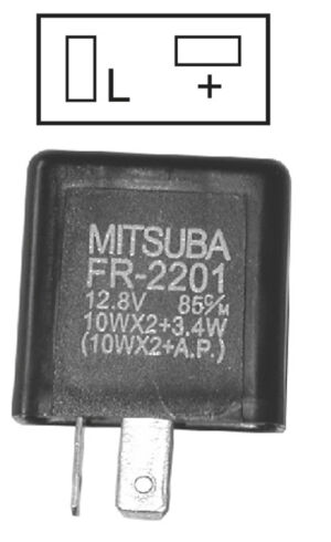 Relais clignotant 12V 10W Aprilia / Gilera / Cagiva (1996-2005) – SGR type Mitsuba FR-2201