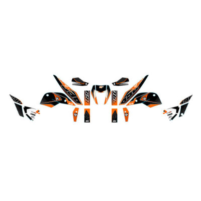 Kit Deco MAXIMIZE KTM DUKE 690 12->16 noir-oran - UP