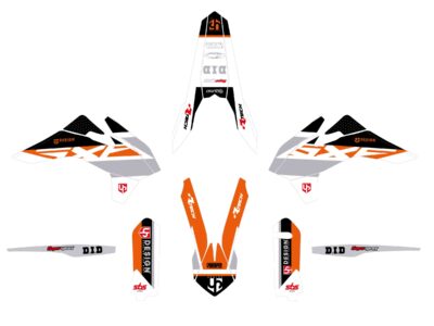 Kit Déco ROUND KTM EXC / EXC-F (2016) Orange - UP