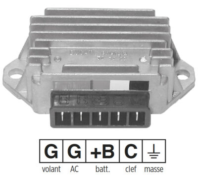 Régulateur  12 V/20 A - CA/CC - Vespa PK/XL-APE - Ducati Energia