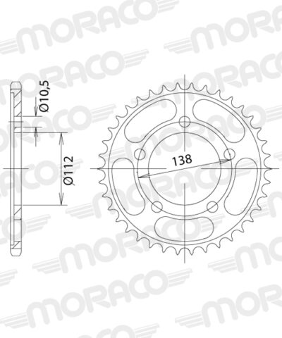 Couronne aluminium Pas 532 - 48 dents Yamaha YZF600 R6 532 RJ03 - Supersprox