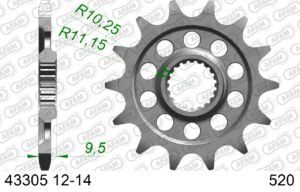 Pignon avant 13 dents – Sherco SE-R / SEF-R 250 & 300 (2021-2024) – AFAM #520 43305-13