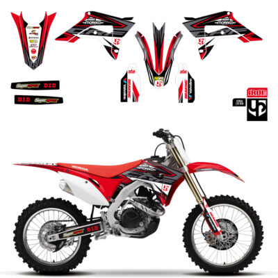 Kit Deco IRON HONDA CRF 450 2017-2018 / CRF 250 2018 ROUGE - UP