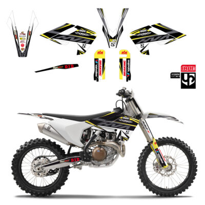 Kit Deco IRON HVA TC - FC 125 - 250 - 450 2014-2015 BLANC - UP