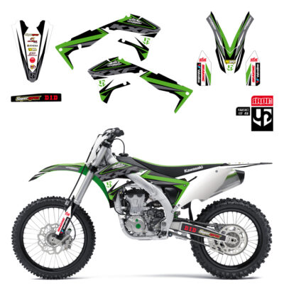 Kit Deco IRON KAWASAKI KXF 250 2013-2016 VERT - UP