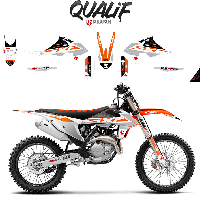 Kit déco moto KTM SX / SX-F 125-450 (2013-2014) – UP Design Qualif
