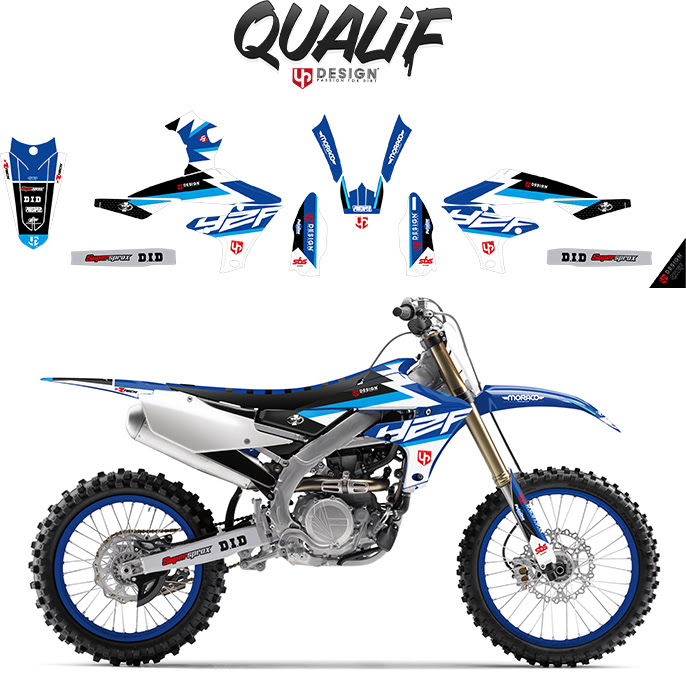 Kit déco motocross Yamaha YZ450F CJ15C 2010-2013 – UP Qualif