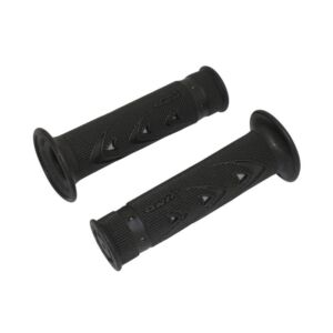 Poignées moto route Ø22-25 mm – Progrip 721 double densité gris/noir non percée