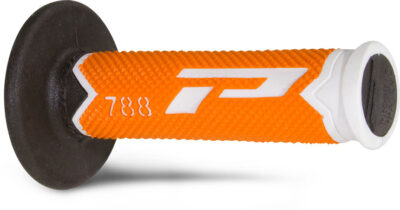 Poignées 788 Blanc/Orange Fluo/Noir 22/25 - Progrip