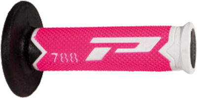 Poignées 788 Blanc/Rose Fluo/Noir 22/25 - Progrip