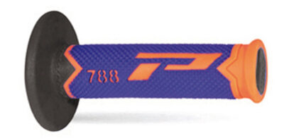 Poignées 788 Orange Fluo/Bleu/Noir 22/25 - Progrip