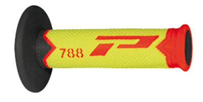 Poignées 788 Rouge/Jaune Fluo/Noir 22/25 - Progrip