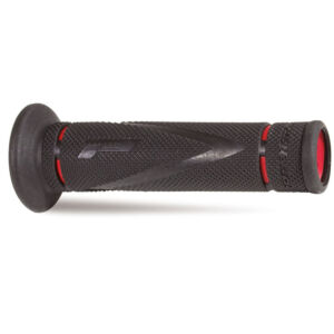 Poignées trial open end 838 Progrip noir/rouge 22/25 – Pour guidons standard