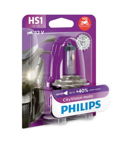 Ampoule HS1 - City Moto Vision  12 V -  35/35 W - Px43t (12636CMVB1) - Philips