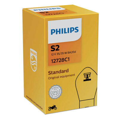 Ampoule S2 - Standard 12 V -  35/35 W - BA20d (12728C1) - Philips