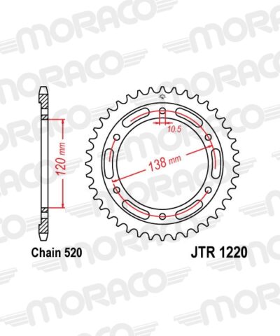 Couronne acier 38 dents Honda CBR250 R ABS B MC41 - Supersprox (CA33038)