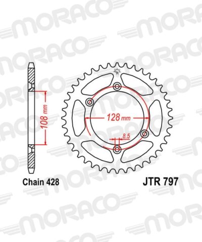 Couronne acier 57 dents Suzuki DR-Z 125 /L - Supersprox