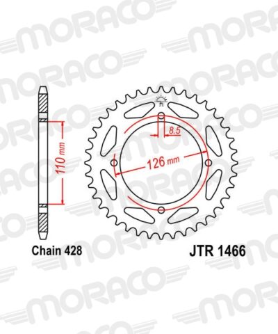 Couronne acier 47 dents Kawasaki KLX125 C - Supersprox (CG10847)