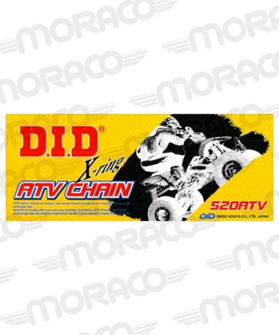 Chaine DID520ATV2(G&B) x 114 maillons FJ (Pas 520) Aprilia RX125 - DID