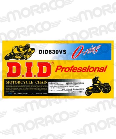 Chaine DID630V(B&B) x 94 maillons XJ (Pas 630) Kawasaki GPZ1000 RX 630 - DID