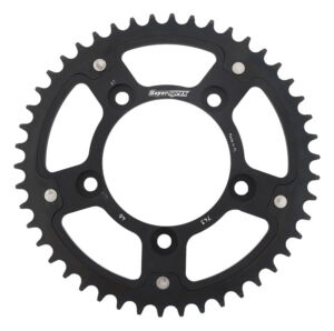 Couronne arrière Ducati Monster 797 / Scrambler 800 / 821 – 2014 à 2023 – Supersprox STEALTH 743:46 Noir 46 dents