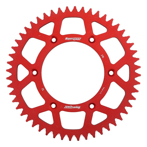 Couronne aluminium 52 dents Honda CR125 R 2000-2007 – Supersprox RAL-210:52-RED