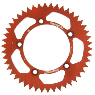 Couronne Alu RAL-4:46-ORANGE# 51-13025-46 (46 dents) KTM SX60 - Supersprox