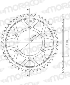Couronne acier 41 dents | Supersprox CC81341 | Transmission renforcée