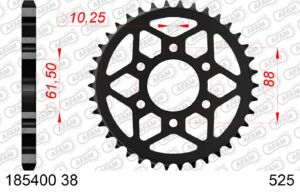 Couronne acier Royal Enfield Himalayan & Scram 2019-2023 – Supersprox 185400-38