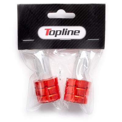 Embouts de Guidon Alu 13-17MM Orange - Topline