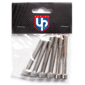 Vis entretoises guidon moto – UP – Lot 6 vis 55/60 mm – Compatibles pontets et guidons rehaussés