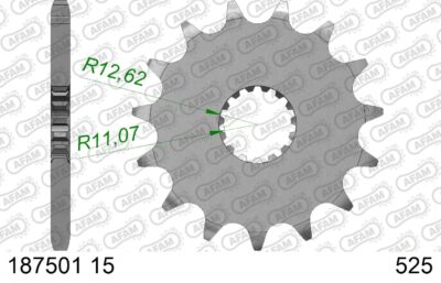 PIGNON CST-1802-15 # 50-29055-15S # 525 187501-15 Royal Enfield Continental GT - AFAM