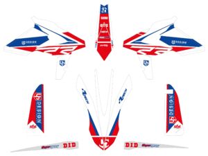 Kit déco moto Beta RR 125/250/300/350/390/430/480 - 2018 - UP ROUND Rouge