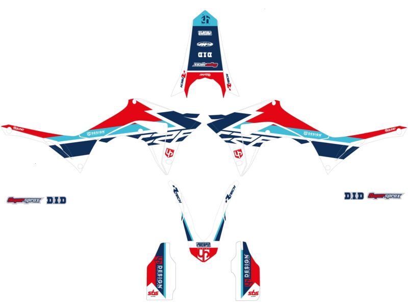 Kit déco pour Honda CRF450 R (2017-2018) – UP Design ROUND Rouge