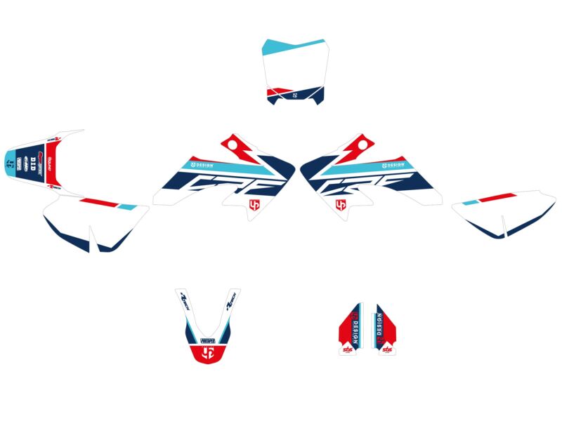 Kit Déco ROUND HONDA CRF 50 (2007-2012) Rouge - UP