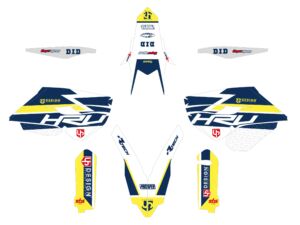 Kit déco pour Husqvarna FE/TE 2015 – UP ROUND blanc – Vinyle premium