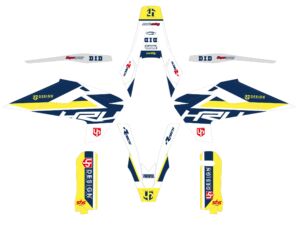 Kit déco pour Husqvarna FE 250/350/450/501 (2017–2019) – UP ROUND Blanc