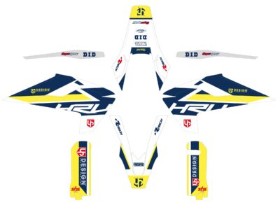 Kit Déco ROUND HUSQVARNA FE (2017-2019) Blanc - UP