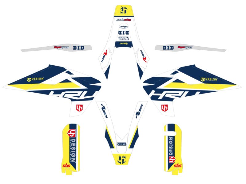 Kit déco pour Husqvarna FE 250/350/450/501 (2017–2019) – UP ROUND Blanc