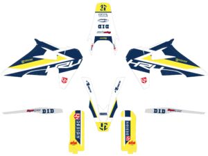 Kit déco moto Husqvarna FE TE 250 350 450 501 150i 250i 300i (2020-2022) – UP Blanc ROUND